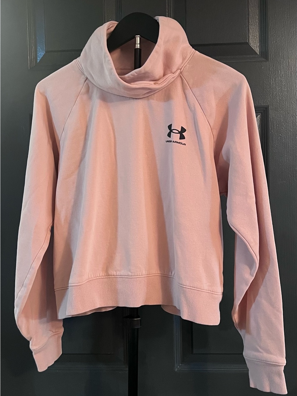Under Armour Pink Funnel Neck Pullover Sweatshirt